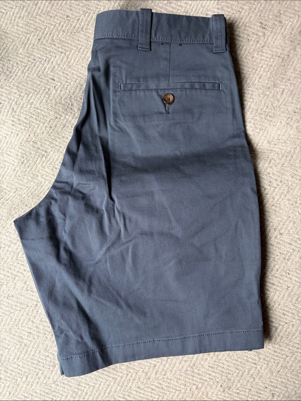 J. Crew Factory Men's Navy Flat-Front Cotton Shorts